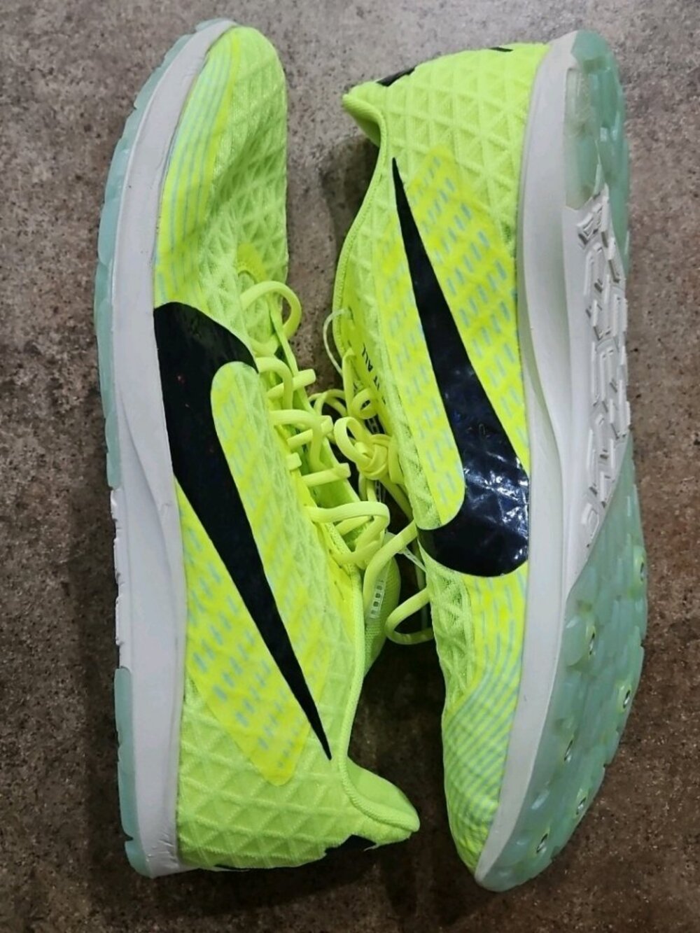Nike Zoom Rival XC 5 Track Field Volt Green CZ1795-702 Mens Size 10.5 No Spikes